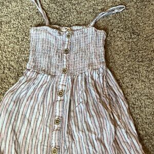Striped Button-Down Sundress